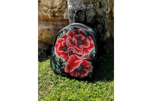 Заготовка для вишивання бісером рюкзака "Маки" 706